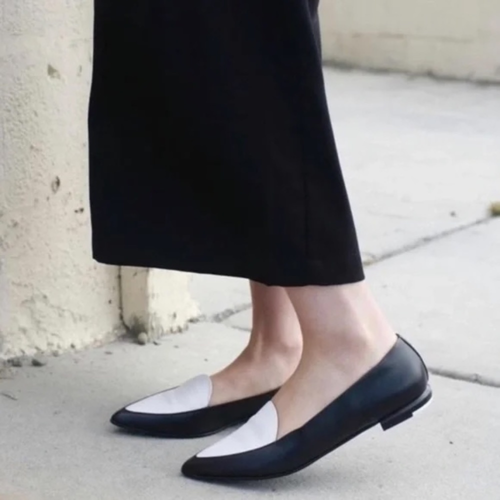 Everlane | Womens Black & White The Modern Point | Sz 8.5 - Picture 3 of 3